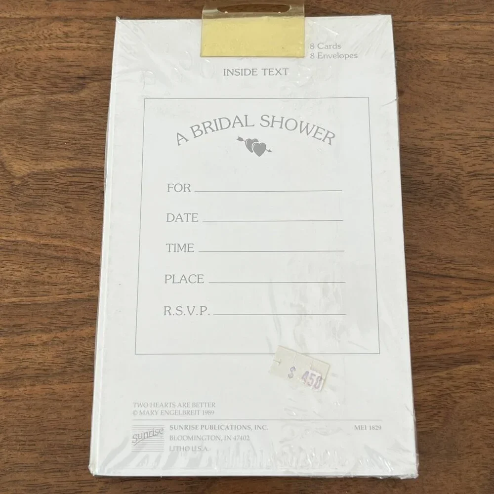 Mary Engelbreit Bridal Shower Invitation Invite Card Pack 